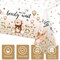 3 Pack Bear Baby Shower Tablecloths Gender Reveal Table Covers Rectangle Plastic Table Cloths for Bear Baby Shower Gender Reveal Party Decorations, 54 x 108 Inch